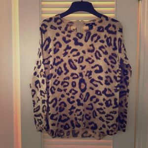 H&M leopard sweater
